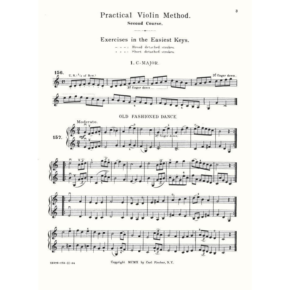Hohmann, CH - Practical Violin Method, Book 2 - Violin solo - revised by WF Ambrosio - Carl Fischer Edition