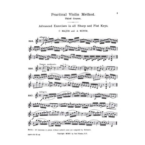 Hohmann, CH - Practical Violin Method, Book 3 - Violin solo - revised by WF Ambrosio - Carl Fischer Edition