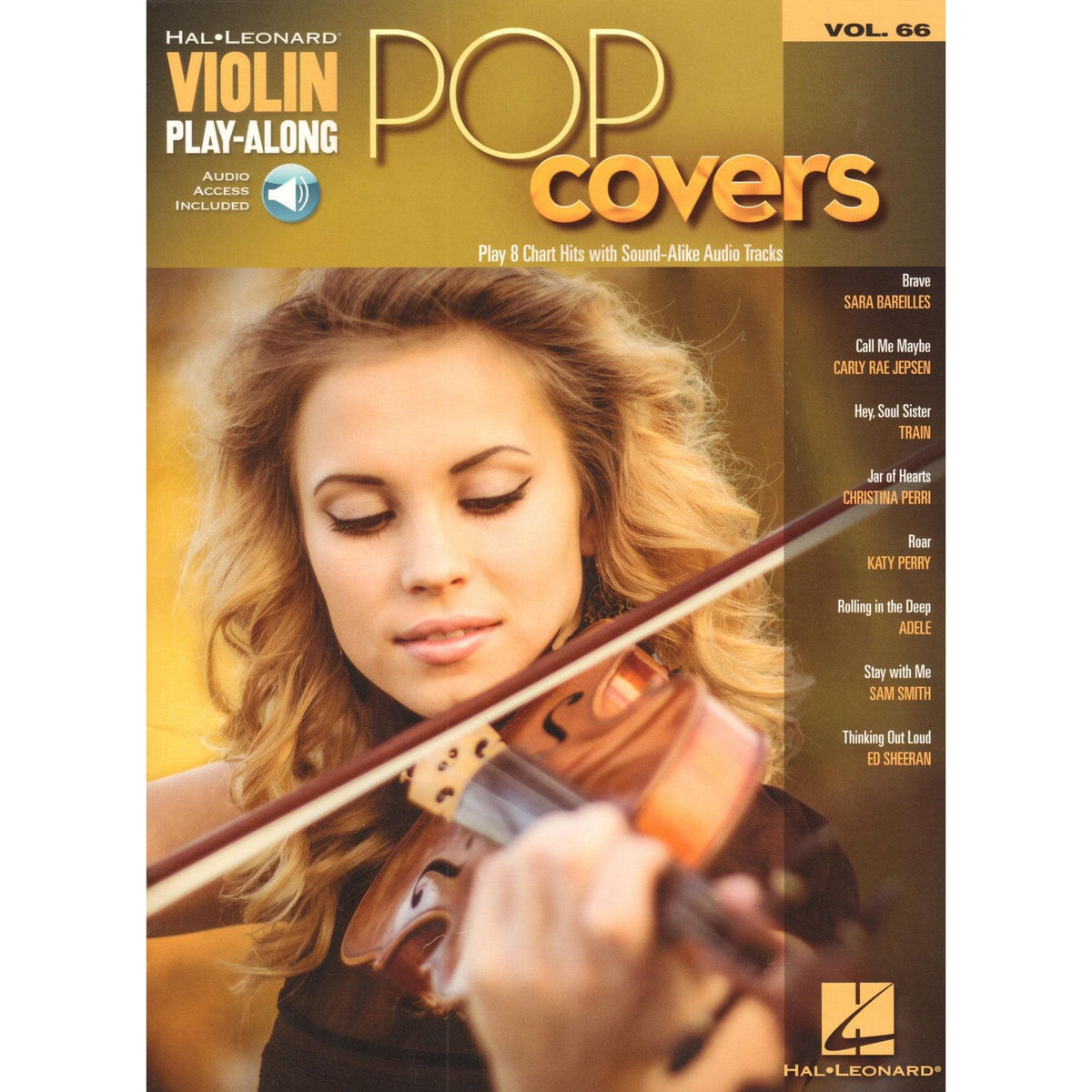 Pop Covers - for Violin with Audio Accompaniment - Violin Play-Along Vol. 66 - Hal Leonard