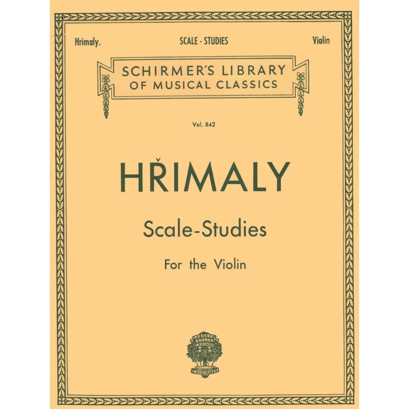 Hřímalý, Jan - Scale Studies - Violin solo - G Schirmer Edition