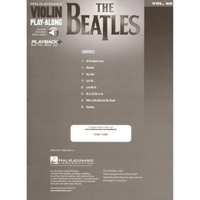 The Beatles - Violin Play-Along Vol. 60 - for Violin with Audio Accompaniment - Hal Leonard