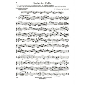 Kayser, Heinrich Ernst - 36 Elementary and Progressive Studies, Op 20 (Complete) - Violin - edited by Louis Svecenski - G Schirmer Edition