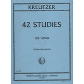 Kreutzer, Rodolphe - 42 Studies - Violin solo - edited by Ivan Galamian - International Music Co