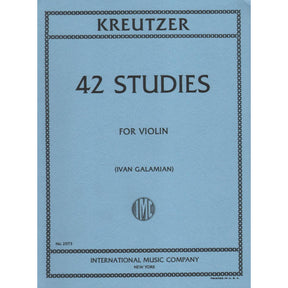 Kreutzer, Rodolphe - 42 Studies - Violin solo - edited by Ivan Galamian - International Music Co