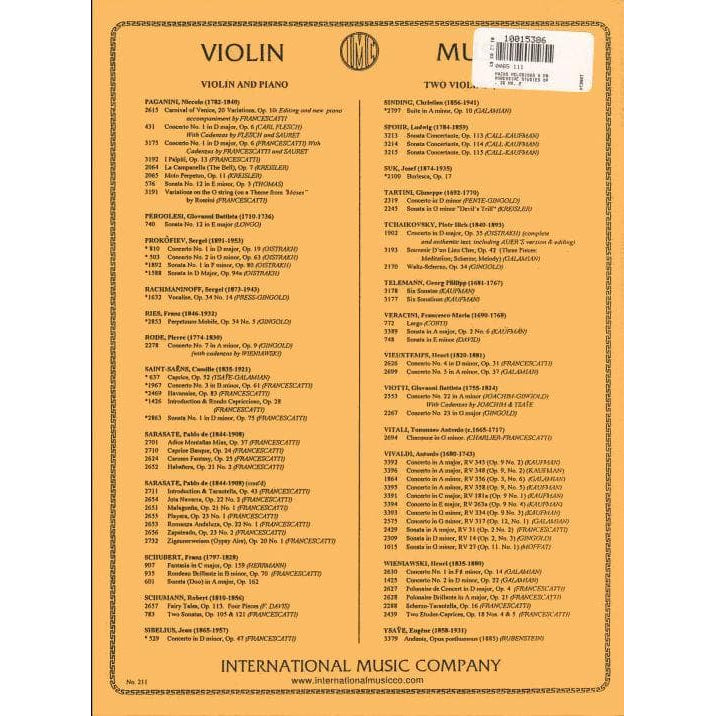 Mazas, JF - Etudes Brillantes, Op 36 Book 2 - Violin - edited by Galamian - International Music Company