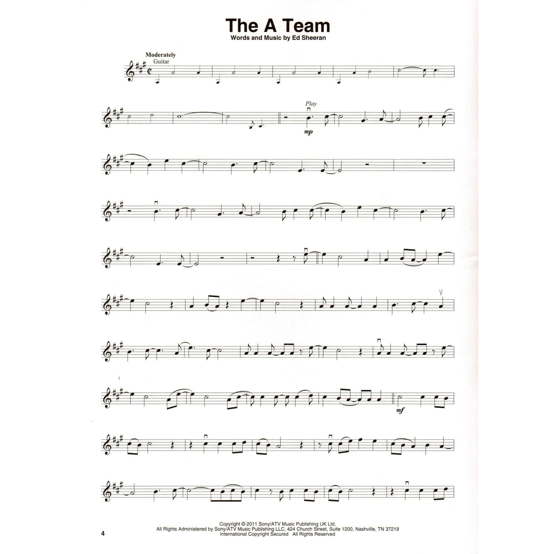 Ed Sheeran - Violin Play-Along, Vol 75 - Violin with Audio Play-Along - Hal Leonard