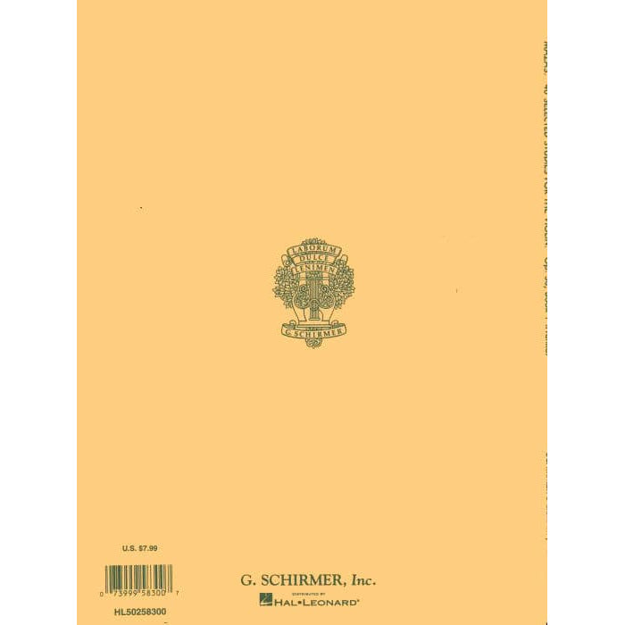 Mazas, JF - 40 Selected Studies, Op 36 Book 1 - Violin - edited by Franko - Schirmer