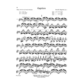 Paganini, Niccolò - 24 Caprices, Op 1 - Violin Solo - edited by Berkley - Published by G Schirmer