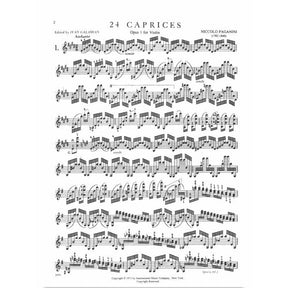 Paganini, Niccolo - 24 Caprices for Violin, Op 1 - Solo Violin - edited by Galamian - International Music Company