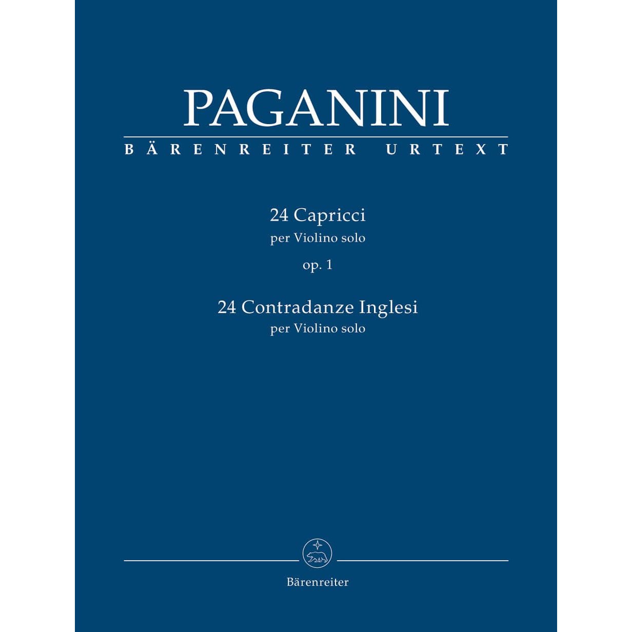 Paganini, Niccolo - 24 Caprices for Solo Violin - edited by Daniela Macchione - Barenreiter URTEXT