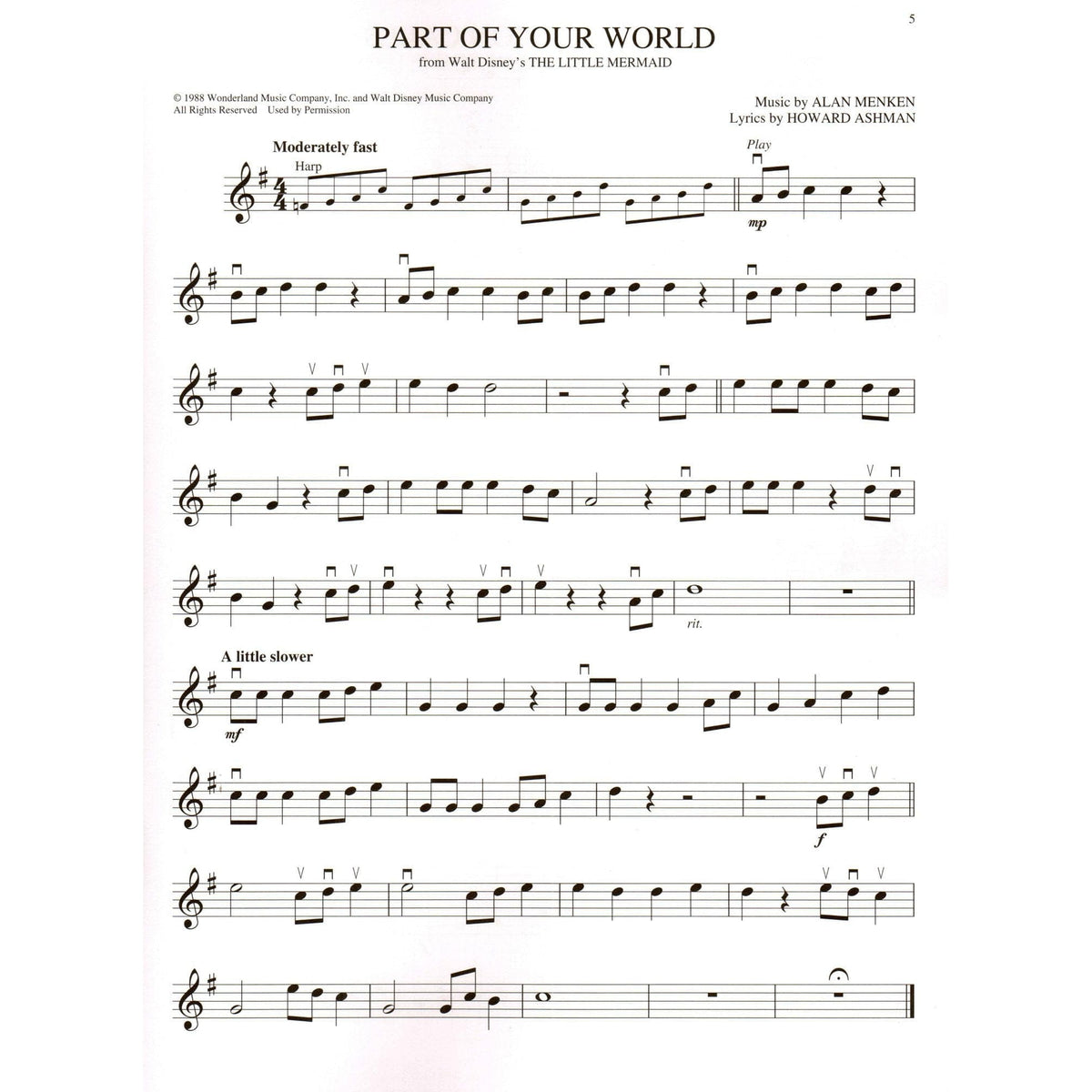 Disney - Instrumental Play-Along - for Violin with Online Audio - Hal Leonard