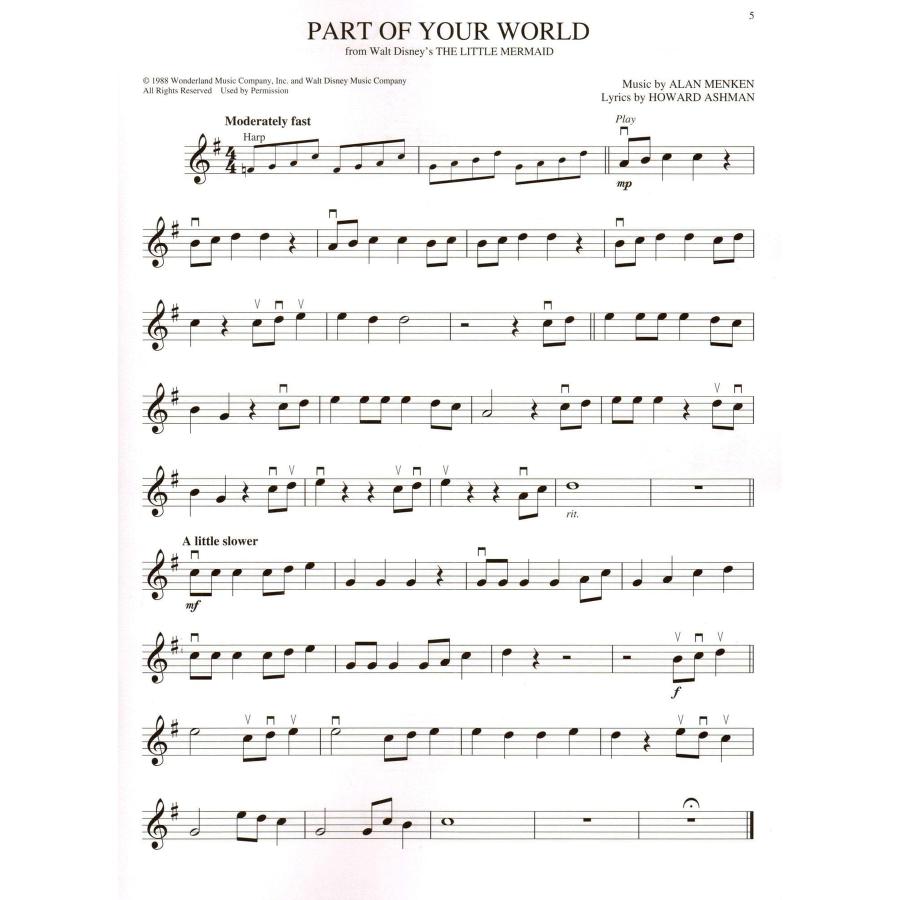 Disney - Instrumental Play-Along - for Violin with Online Audio - Hal Leonard