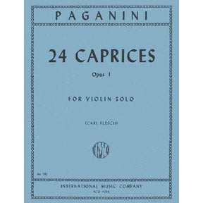 Paganini, Niccolo - 24 Caprices for Violin, Op 1 - Solo Violin - edited by Carl Flesch - International Music Company
