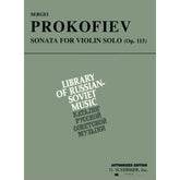 Prokofiev, Sergey - Sonata for Solo Violin, Op 115 - Schirmer