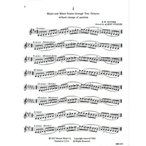 Ritter, EW - Stoessel, A - Scales and Chord Exercises, For Violin Published by The Boston Music Company