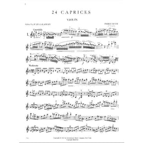 Rode, Pierre - 24 Caprices for Violin - edited by Ivan Galamian - International Music Company