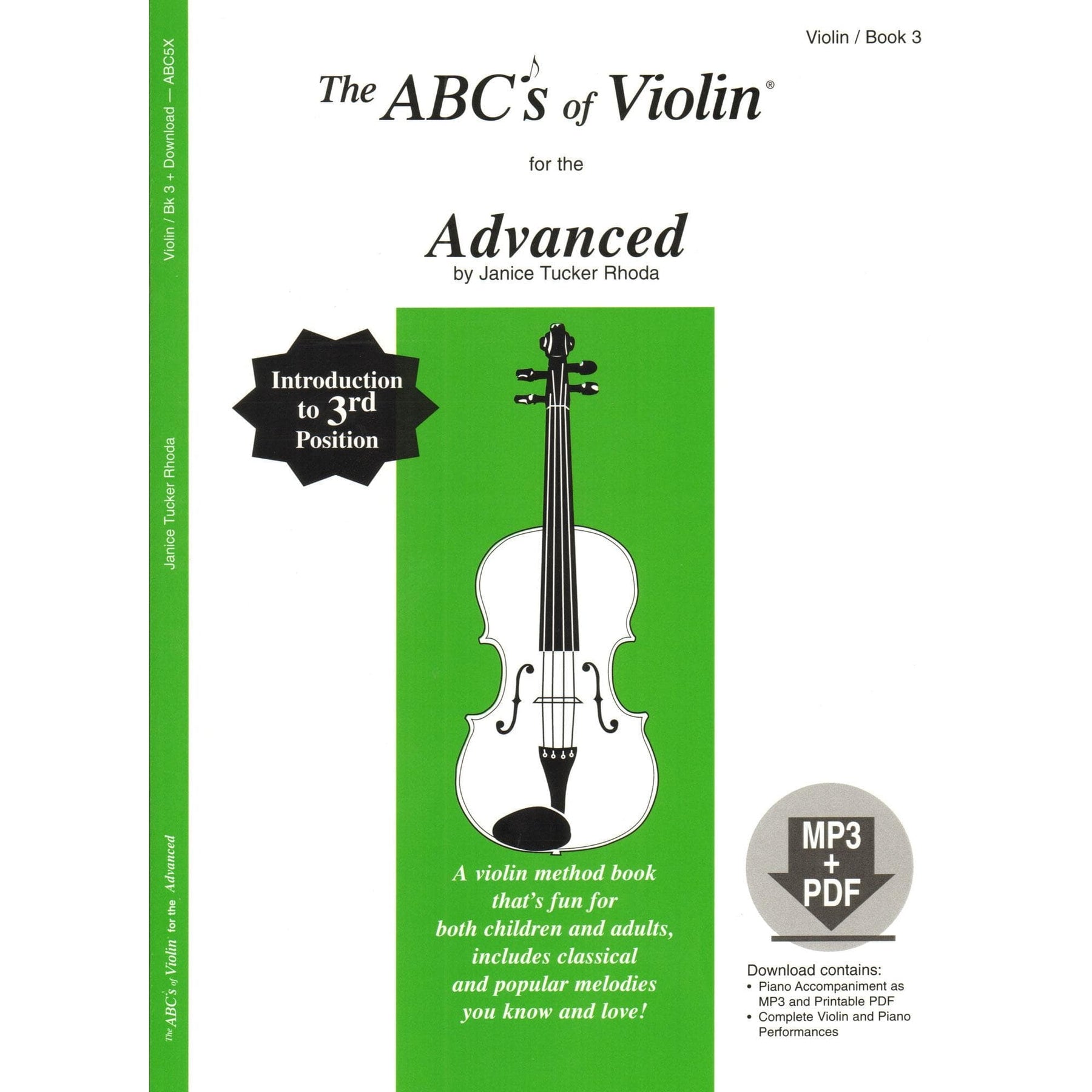 Rhoda, Janice Tucker - The ABCs of Violin for the Advanced (Book 3) - Violin with CD - Carl Fischer