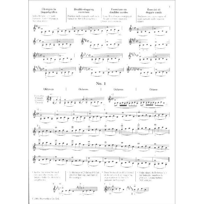 Sevcik, Otakar - Preparatory Exercises In Double Stopping - for Violin - Bosworth & Company