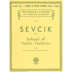 Sevcik, Otakar - School of Violin Technics, Op 1, Part 2 - for Violin - G Schirmer