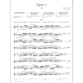 Sevcik, Otakar - School of Violin Techinque, Opus 1, Part 3: Exercises in the 1st Position - for Violin - Bosworth & Co