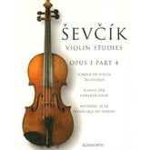 Sevcik, Otakar - School of Violin Technics, Op 1 Book 4 - Exercises in the 1st Position - published by Bosworth & Co