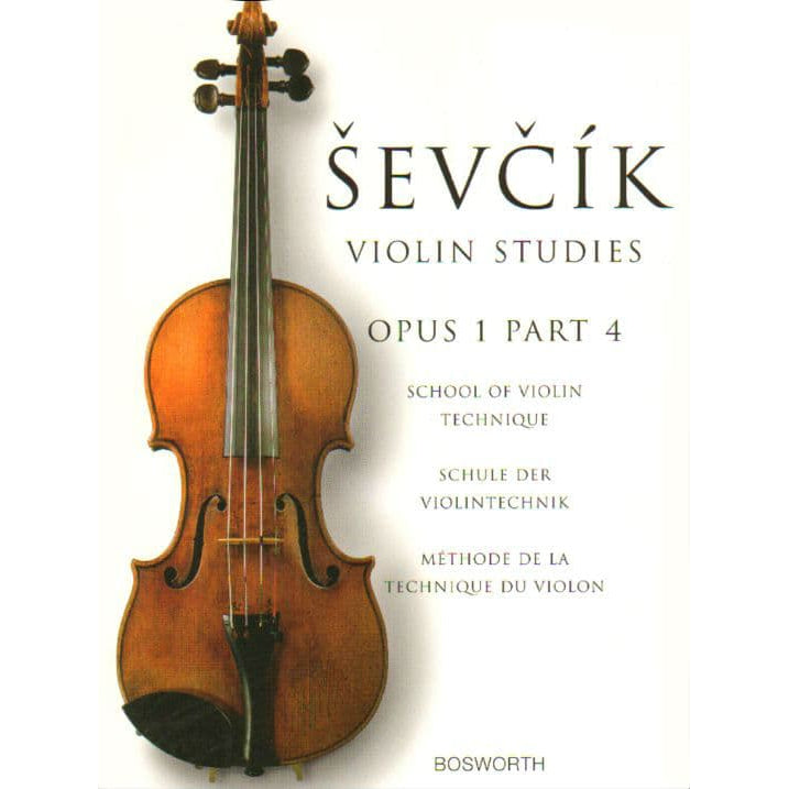 Sevcik, Otakar - School of Violin Technics, Op 1 Book 4 - Exercises in the 1st Position - published by Bosworth & Co