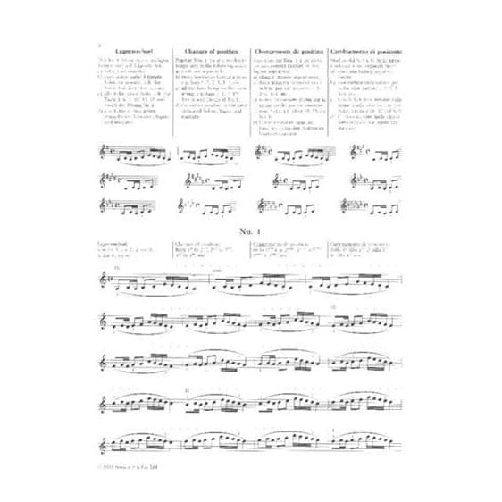 Sevcik, Otakar - Shifting the Position & Preparatory Scale, Op 8 - Violin - published by Bosworth & Co