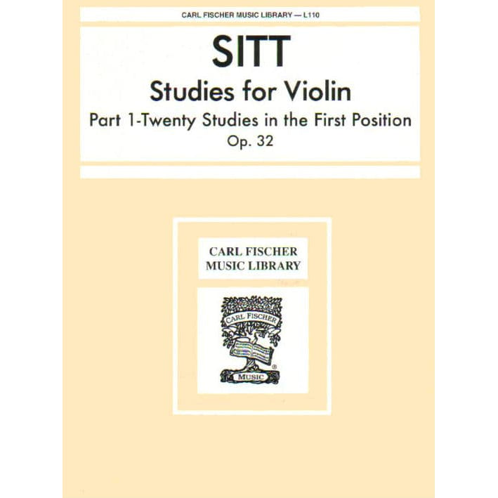 Sitt, Hans - 100 Etudes, Op 32 Book 1 - Violin - Carl Fischer