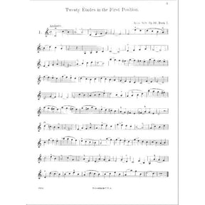 Sitt, Hans - 20 Etudes for Violin, Op 32 Book 1 - Violin - G Schirmer