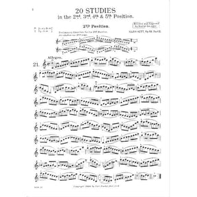 Sitt, Hans - 100 Etudes Op 32, Book 2 - Violin - edited by Gustav Saenger - published by Carl Fischer