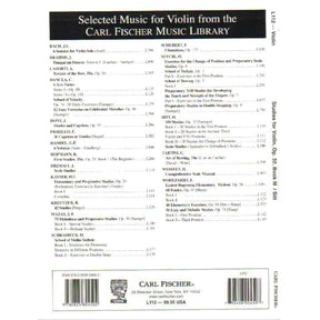 Sitt, Hans - 20 Etudes Op 32, Book 3 - Violin - published by Carl Fischer