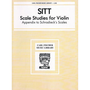 Sitt, Hans  - Scale Studies For Violin Published by Carl Fischer