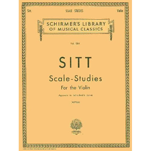 Sitt, Hans - Scale Studies - Violin - published by Carl Fischer