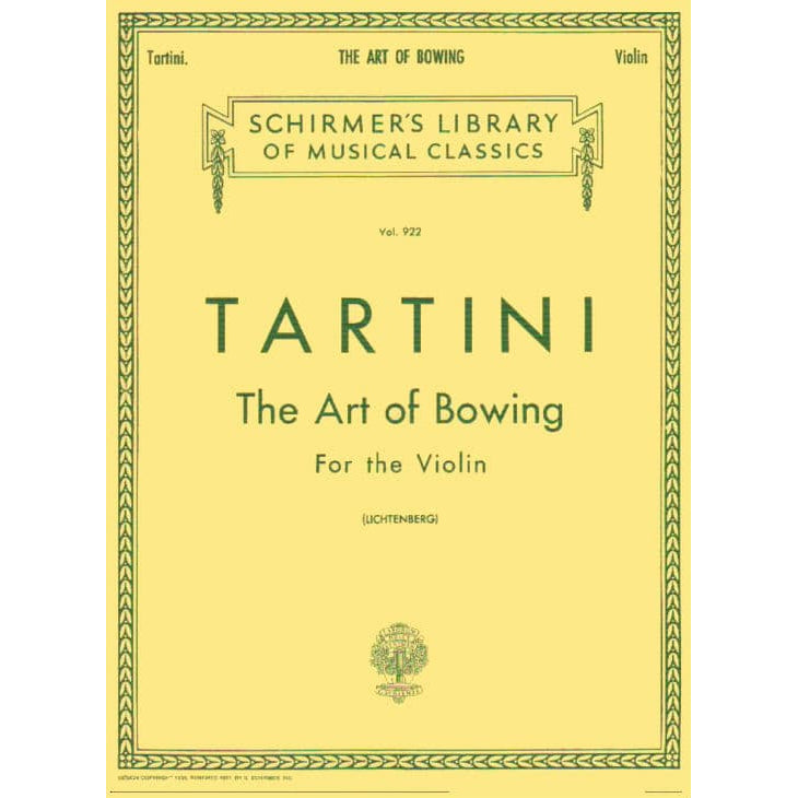 Tartini, Giuseppe - The Art of Bowing (Corelli Variations) - Violin solo - edited by Leopold Lichtenberg - G Schirmer Edition