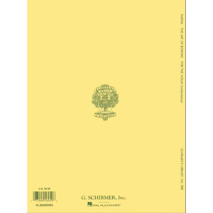 Tartini, Giuseppe - The Art of Bowing (Corelli Variations) - Violin solo - edited by Leopold Lichtenberg - G Schirmer Edition
