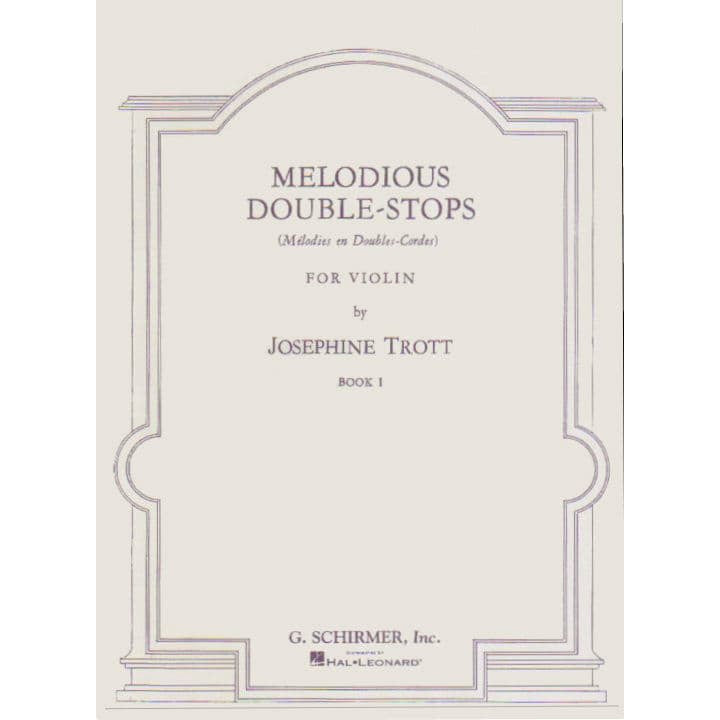 Trott - Melodious Double-Stops, Book 1 - Violin - published by G Schirmer