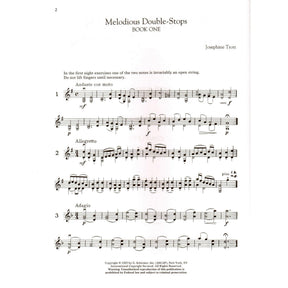 Trott - Melodious Double-Stops for Violin, Books 1 and 2 - Violin - published by G Schirmer