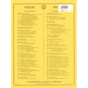 Wieniawski, Henryk - Etudes Caprices, Op 18 - Violin solo with optional 2nd Violin part - edited by Josef Gingold - International Music Company