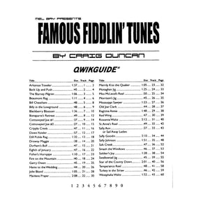 Duncan, Craig - Famous Fiddlin' Tunes (Qwik Guide Series) - Violin - Book/Online Audio - Mel Bay Publications
