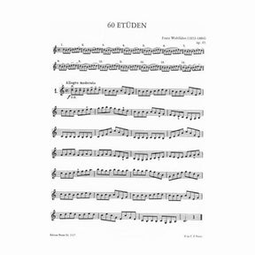 Franz Wohlfahrt - 60 Etudes for Violin, Op 45 (Complete) - Violin - H Sitt - Peters