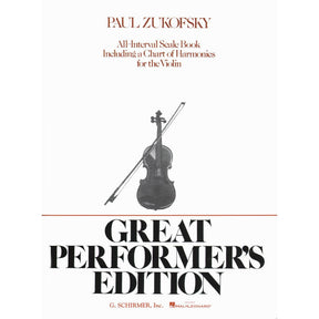 Zukofsky - All Interval Scale Book for Violin Published by G Schirmer