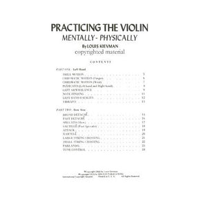 Louis Kievman - Practicing the Violin Mentally-Physically - Violin - Kelton Publications