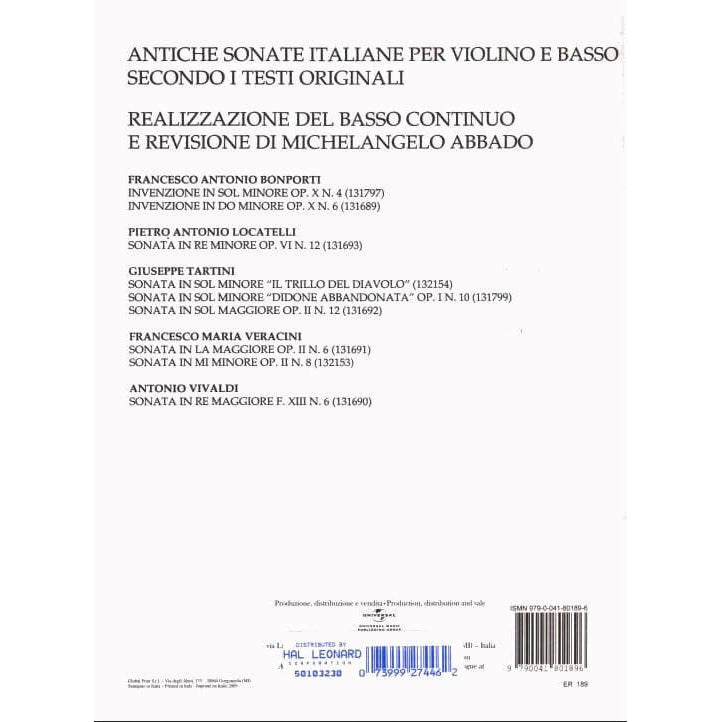 Bartolomeo Campagnoli - 7 Divertimenti, Op 18 - Violin - edited by Enrico Polo - Ricordi