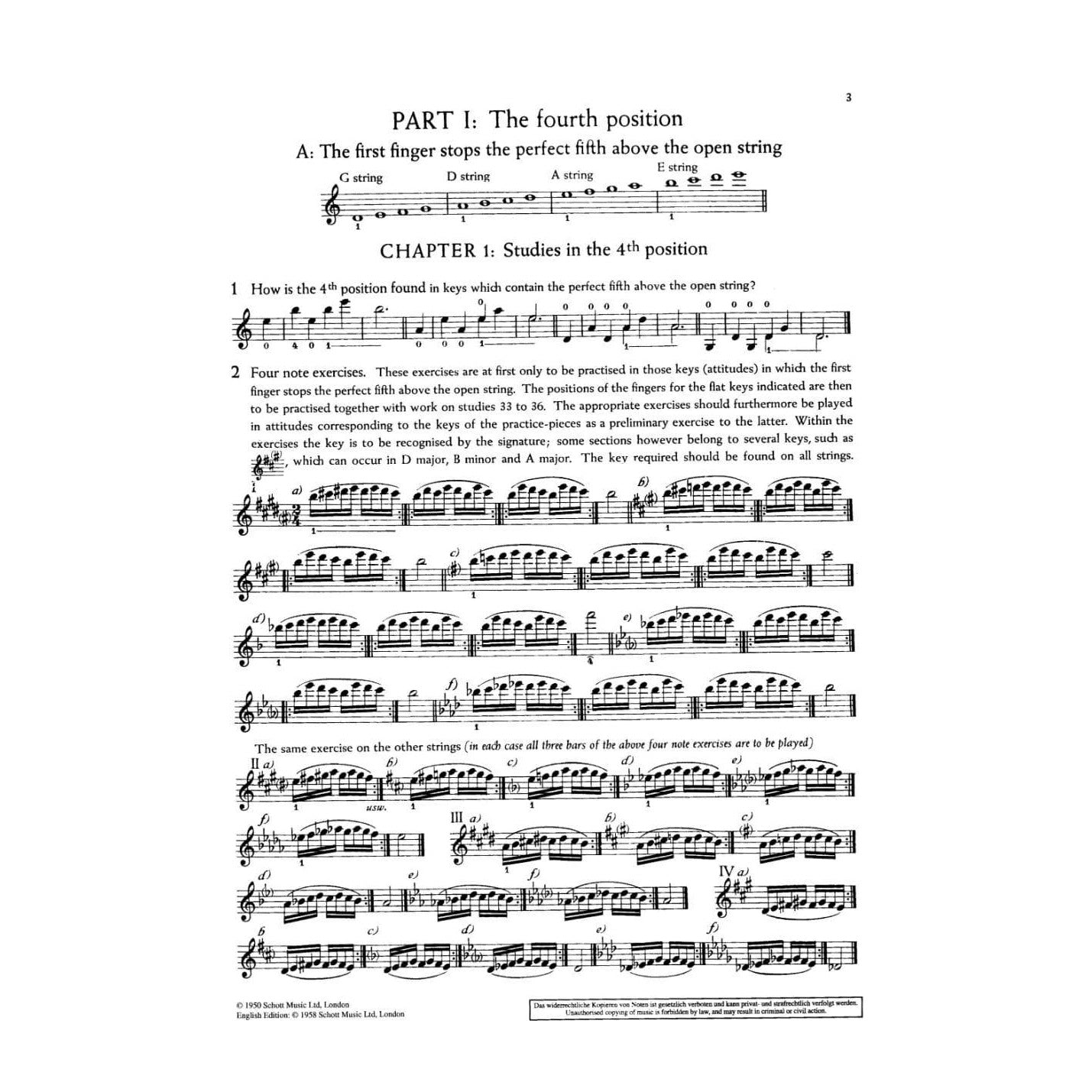 Doflein, Erich and Elma - The Doflein Method Volume 5: Higher Positions - Violin - Schott Edition