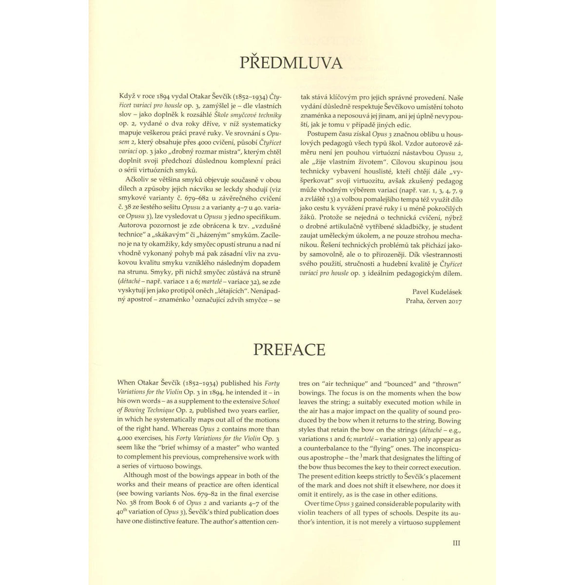 Sevcik, Otakar - 40 Variations Op 3 for Violin - Barenreiter