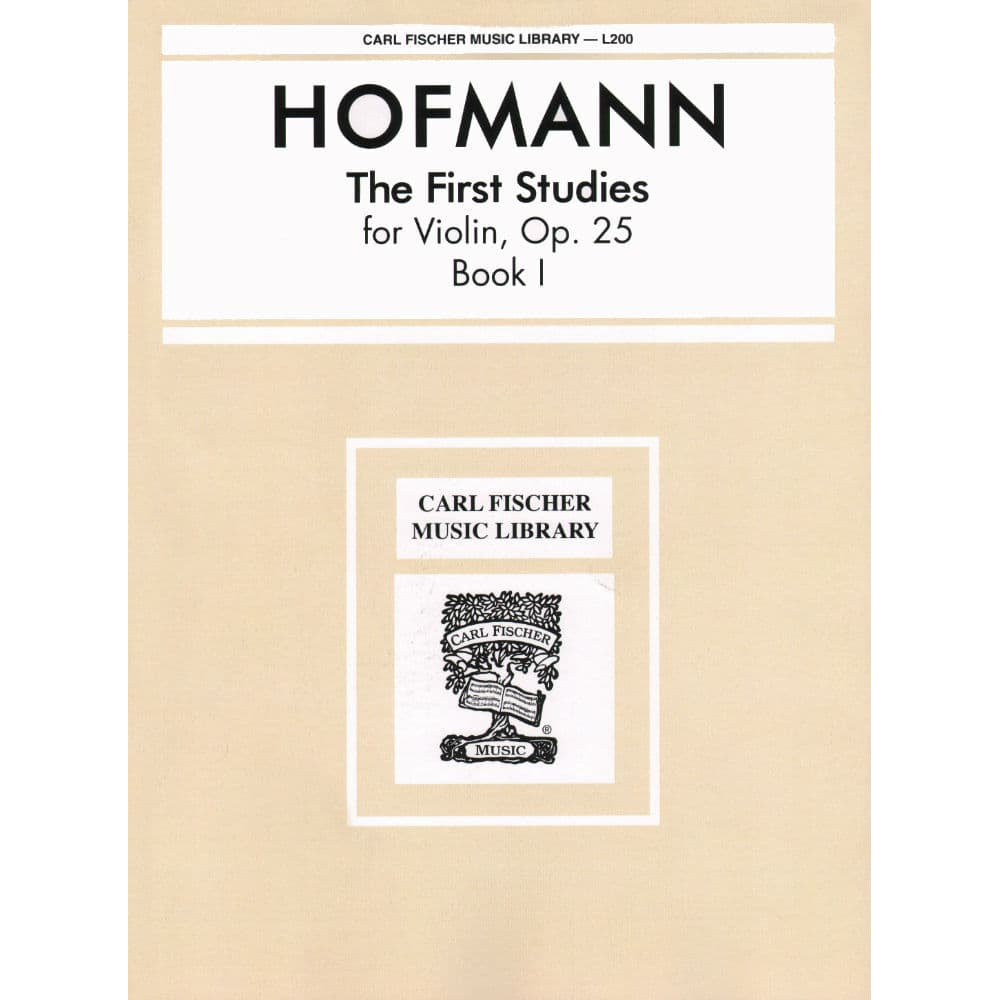 Hofmann, Richard - The First Studies, Op 25, Book 1 - Violin solo - Carl Fischer Edition