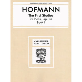 Hofmann, Richard - The First Studies, Op 25, Book 1 - Violin solo - Carl Fischer Edition