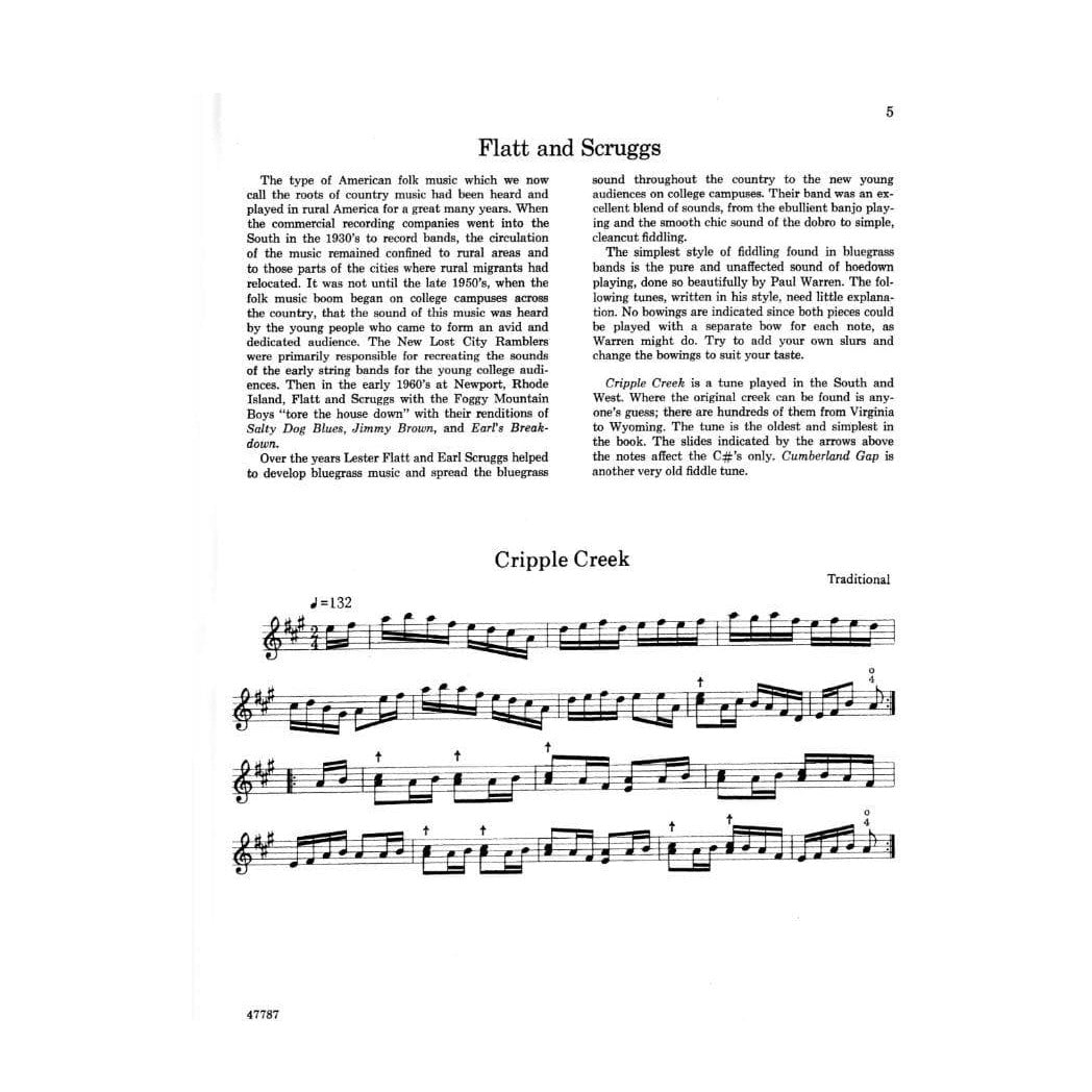 Lowinger, Gene - Bluegrass Fiddling: Fiddlers and Styles - Violin solo - G Schirmer Edition