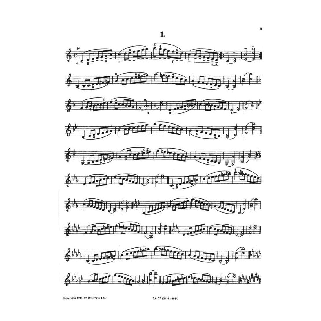 Sevcik, Otakar - Scales and Arpeggios For Violin Published by Bosworth & Co