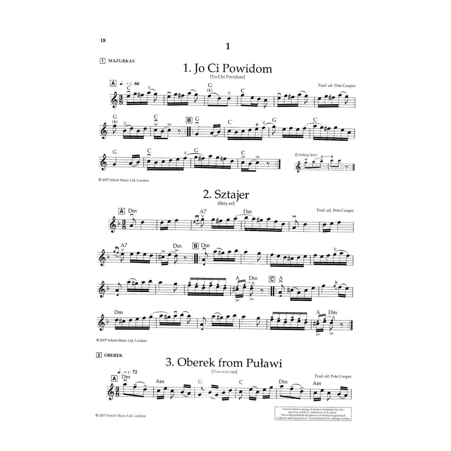 80 Eastern European Fiddle Tunes by Pete Cooper with CD